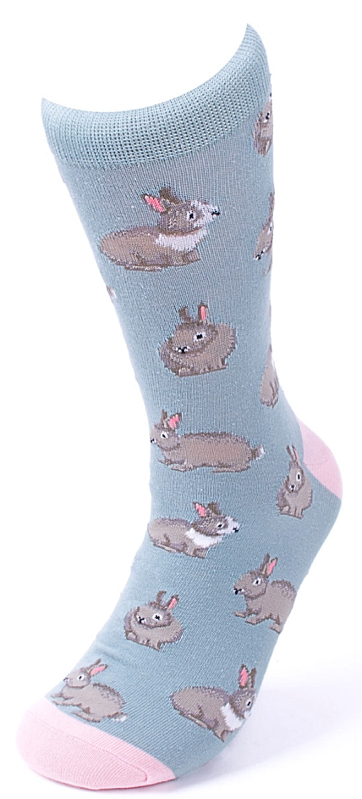PARQUET Brand Men’s BUNNY RABBITS Socks (CHOOSE COLOR) - Novelty Socks for Less