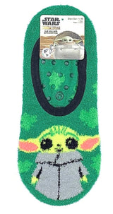 DISNEY BABY YODA Ladies St. Patricks Day Gripper Bottom Liner Socks - Novelty Socks for Less