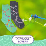 FOOZYS BRAND Ladies 2 PAIR DRAGONFLY Socks - Novelty Socks for Less