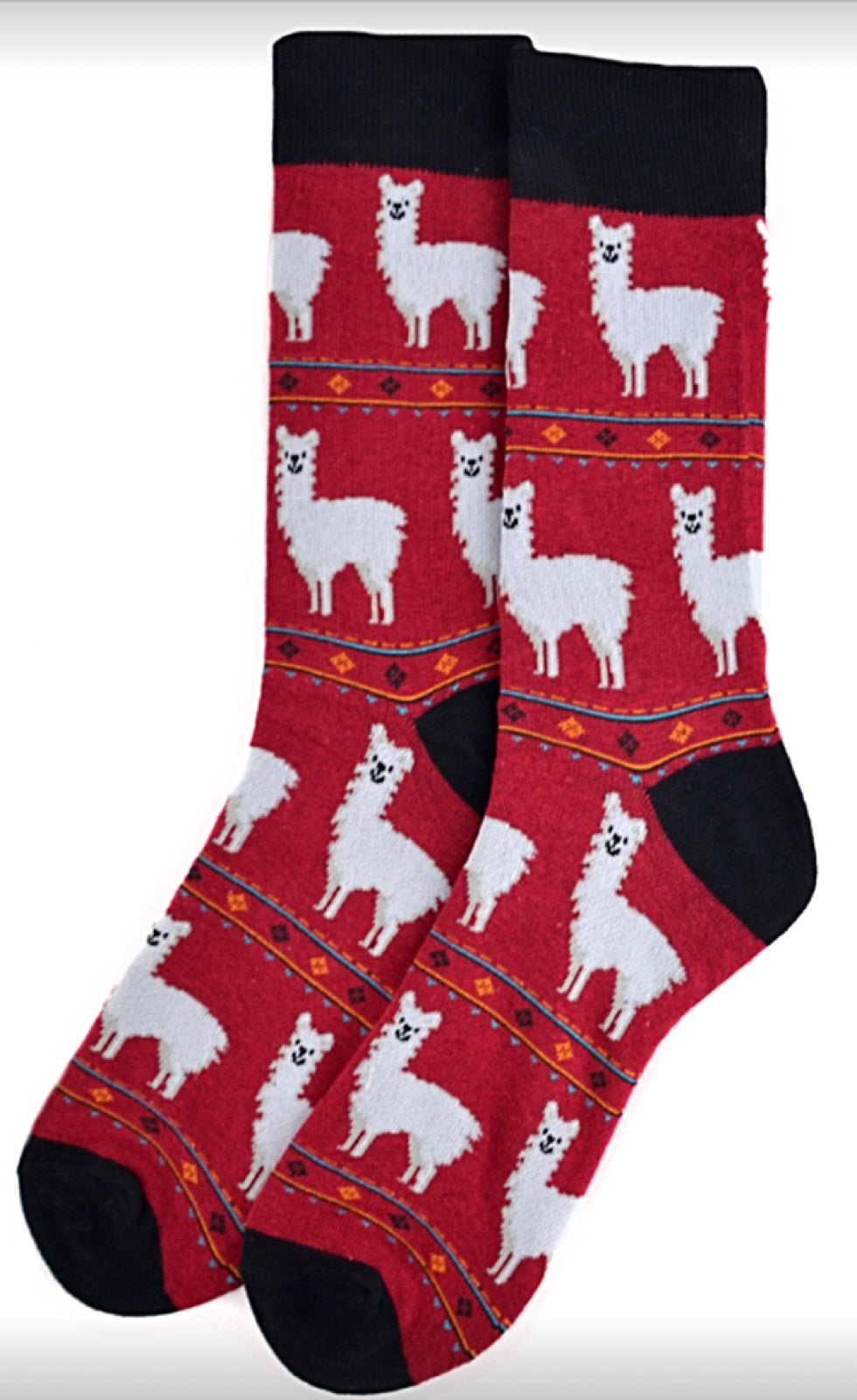 Parquet Brand Men’s LLAMAS, ALPACAS Socks (CHOOSE COLOR) - Novelty Socks for Less