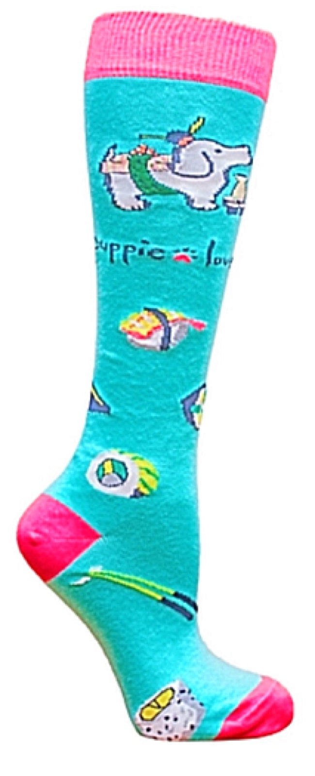 PUPPIE LOVE BY SOCKS N SOCKS BRAND ADULT SUSHI PUP SOCKS - Novelty Socks for Less