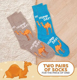 FOOZYS BRAND Men's 2 Pair OF CAMEL Socks 'HUMP DAY' - Novelty Socks for Less