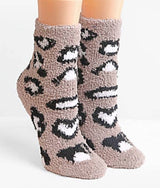 COZY PLUSH Ladies ANIMAL PRINT Socks - Novelty Socks for Less