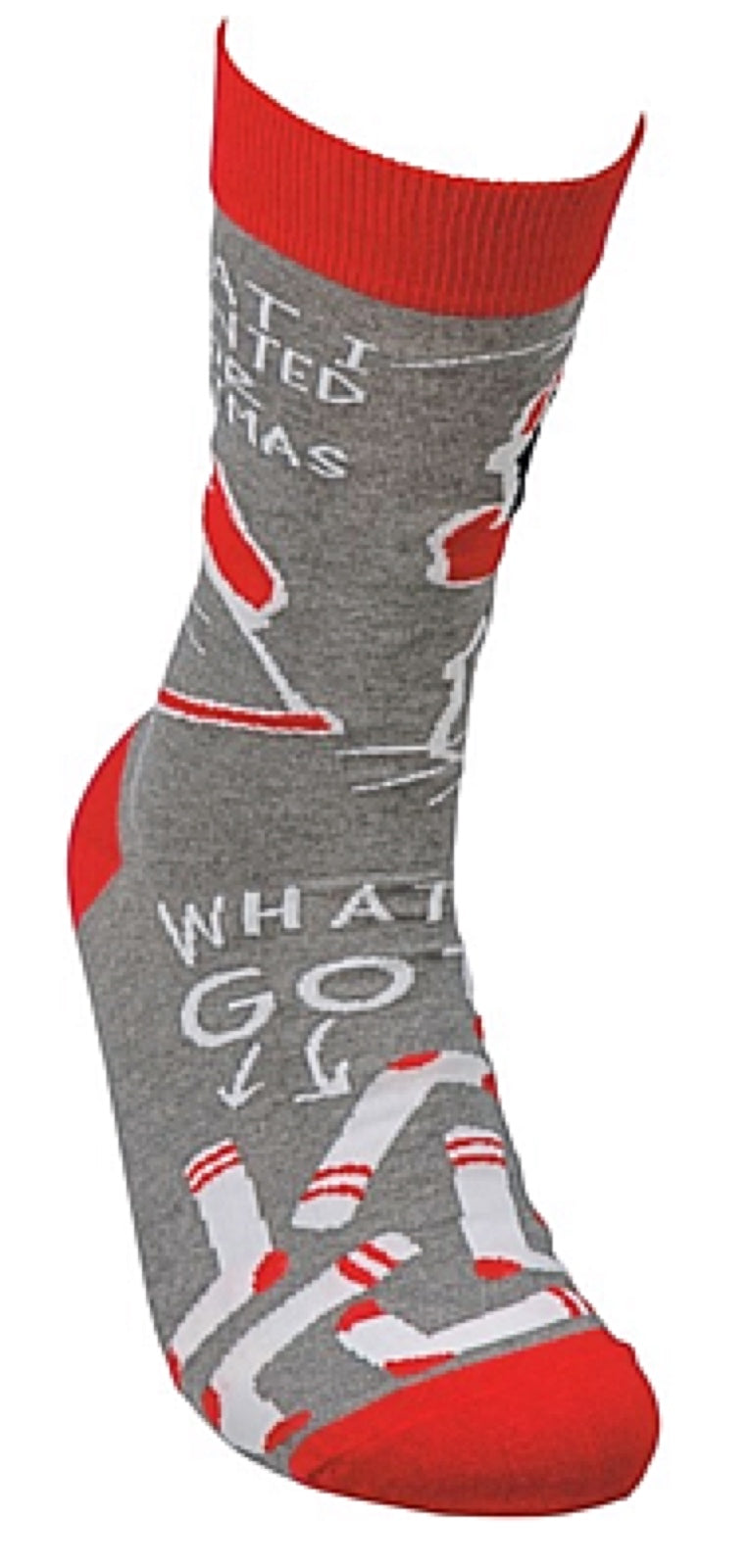 PRIMITIVES BY KATHY UNISEX WITH CAT ‘WHAT I WANTED FOR CHRISTMAS’ - Novelty Socks for Less