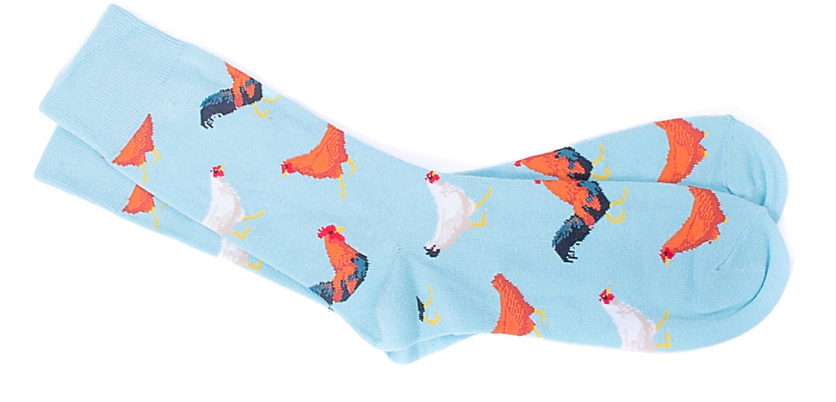PARQUET Brand Men’s FARM ANIMALS Socks CHOOSE CHICKENS, PIGS Or COWS - Novelty Socks for Less