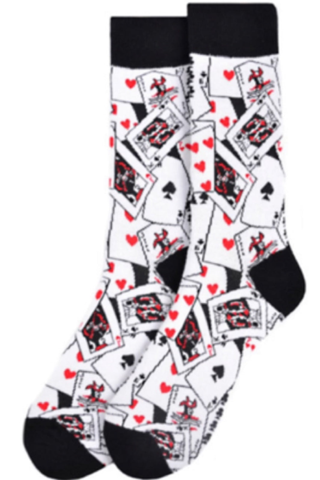 PARQUET BRAND MEN’S PLAYING CARDS POKER SOCKS (CHOOSE COLOR) - Novelty Socks for Less