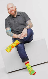 PALS SOCKS Brand Unisex CHIPS & GUAC MISMATCHED Socks (CHOOSE SIZE) - Novelty Socks for Less