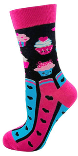 FABDAZ Brand Ladies ‘JUST BAKED YOU SOME SHUT THE FUCUPCAKES’ Socks - Novelty Socks for Less