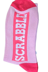 SCRABBLE BOARD GAME Ladies VALENTINE’S DAY Socks ‘KISS ME’ - Novelty Socks for Less