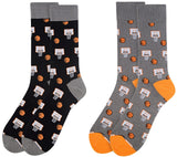 PARQUET BRAND MEN’S BASKETBALL Socks CHOOSE COLOR GRAY OR BLACK - Novelty Socks for Less
