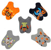 DISNEY LILO & STITCH LADIES 5 PAIR OF HALLOWEEN NO SHOW SOCKS ‘CREEPY BUT CUTE’ - Novelty Socks for Less