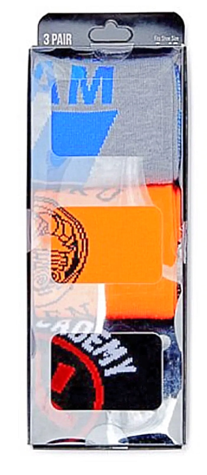 NARUTO SHIPPUDEN Men’s 3 Pair Of Socks BIOWORLD Brand - Novelty Socks for Less
