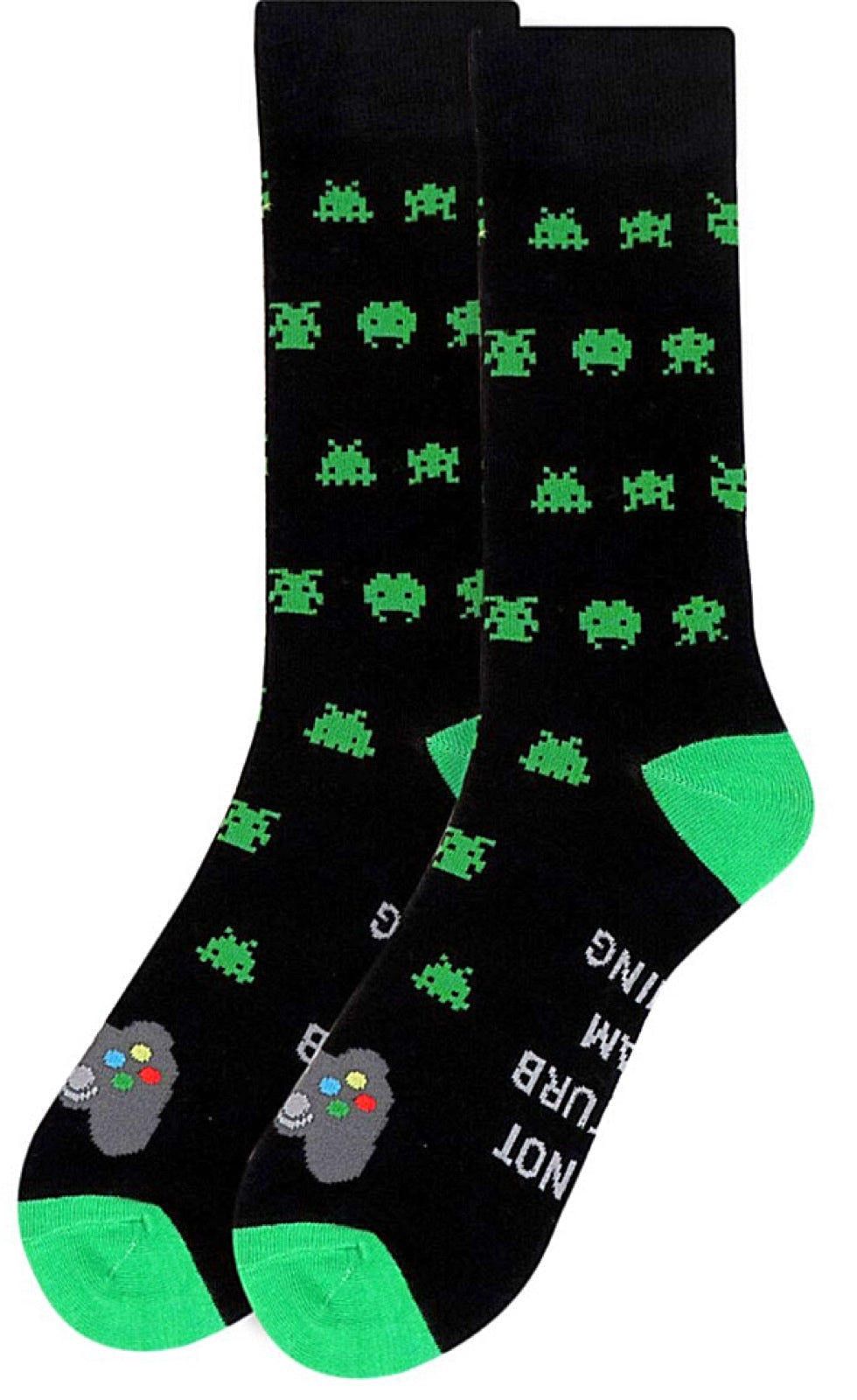 PARQUET BRAND Mens 'DO NOT DISTURB I AM GAMING' Socks - Novelty Socks for Less