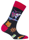 PUPPIE LOVE BY SOCKS N SOCKS Brand Adult Socks PIRATE PUP - Novelty Socks for Less
