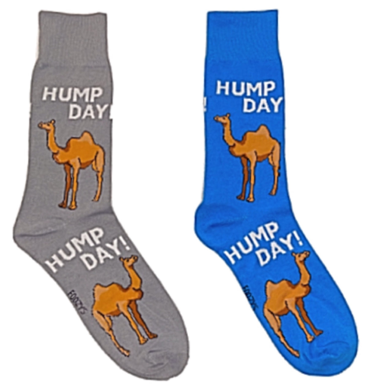FOOZYS BRAND Men's 2 Pair OF CAMEL Socks 'HUMP DAY' - Novelty Socks for Less