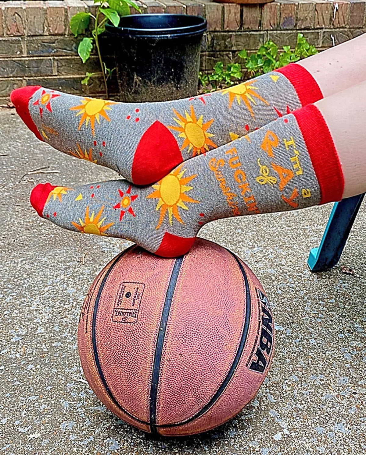 FABDAZ Brand Ladies I’M A RAY OF FUCKIN’ SUNSHINE Socks - Novelty Socks for Less