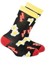 SOCKS N SOCKS Brand Kids BACON & EGGS Socks - Novelty Socks for Less