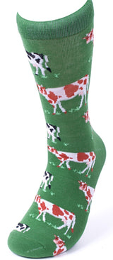 PARQUET Brand Men’s FARM ANIMALS Socks CHOOSE CHICKENS, PIGS Or COWS - Novelty Socks for Less