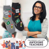 FOOZYS Ladies 2 Pair SCHOOL TEACHER Socks - Novelty Socks for Less