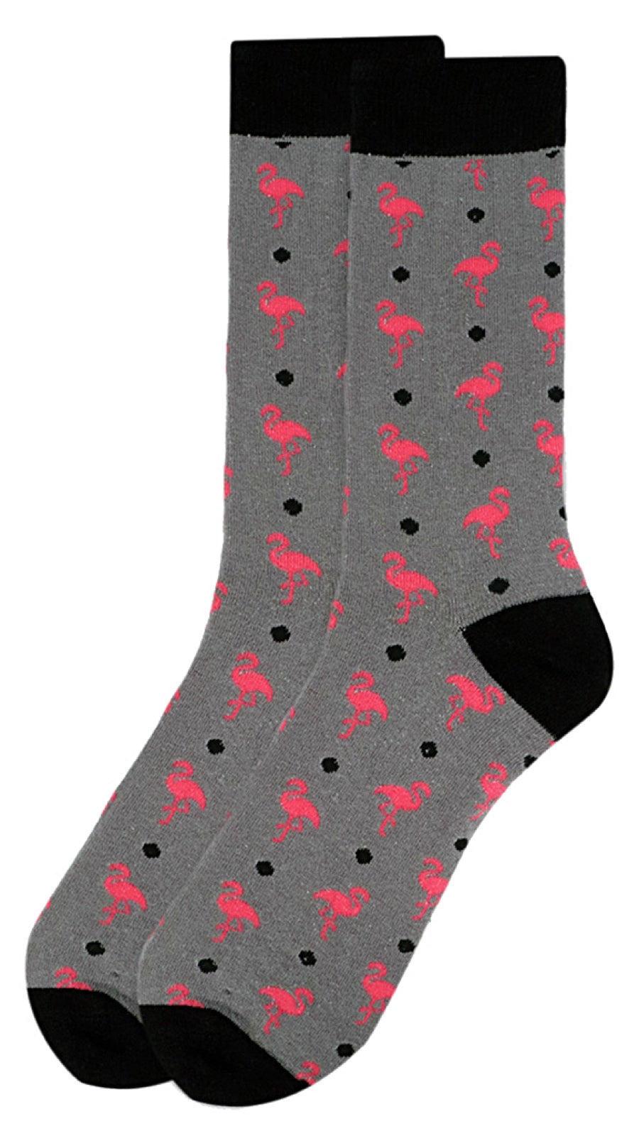 PARQUET BRAND MEN’S PINK FLAMINGOS SOCKS (CHOOSE COLOR) - Novelty Socks for Less