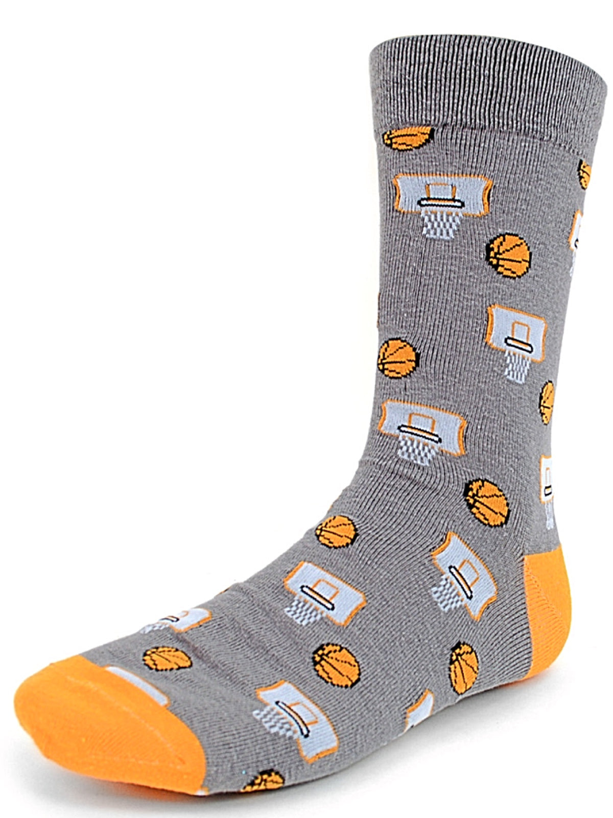 PARQUET BRAND MEN’S BASKETBALL Socks CHOOSE COLOR GRAY OR BLACK - Novelty Socks for Less