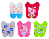 HELLO KITTY Ladies 5 Pair Of No Show Socks CINNAMAROLL, KEROPPI, MY MELODY - Novelty Socks for Less
