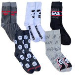 HALLOWEEN II Men’s 5 Pair Of MICHAEL MYERS Socks Gift Set‘THERE IS NO PLACE TO HIDE’ - Novelty Socks for Less