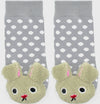 BOOGIE TOES Unisex Baby BUNNY RABBIT Rattle GRIPPER BOTTOM Socks By PIERO LIVENTI - Novelty Socks for Less