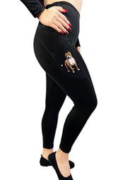 URBAN ATHLETICS Ladies PIT BULL High Rise Leggings With Pockets E&S Pets - Novelty Socks for Less