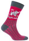 PUPPIE LOVE BY SOCKS N SOCKS Brand Adult Crew Socks HOUNDSTOOTH - Novelty Socks for Less