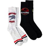 JURASSIC PARK Men’s 2 Pair Of Socks - Novelty Socks And Slippers