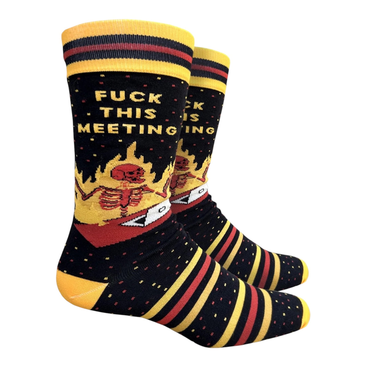FUCK THIS MEETING Men’s Socks GROOVY THINGS Brand