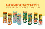 GORILLA & BANANAS Unisex Toddler Gripper Bottom Socks MESSY MOOSE Brand - Novelty Socks And Slippers