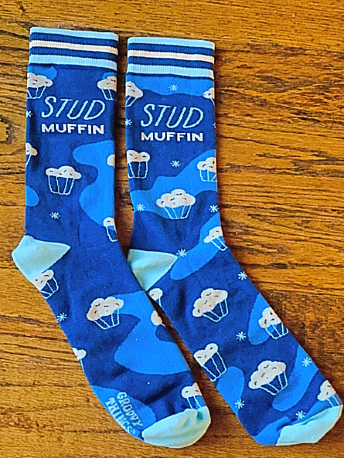 GROOVY THINGS Brand Men’s ‘STUD MUFFIN’ Socks - Novelty Socks for Less