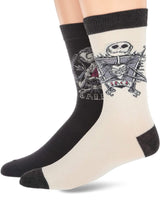 DISNEY THE NIGHTMARE BEFORE CHRISTMAS Men’s 2 Pair Of Socks JACK & SALLY - Novelty Socks for Less