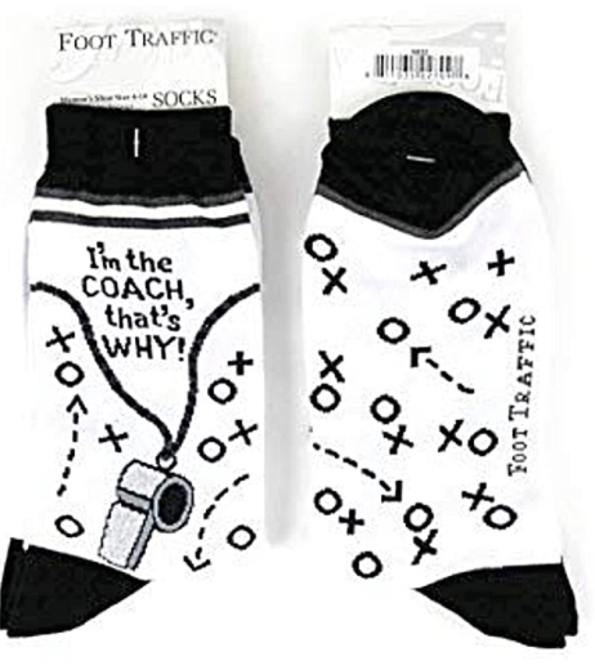 FOOT TRAFFIC Brand Ladies ‘I’M THE COACH THAT’S WHY’ - Novelty Socks for Less