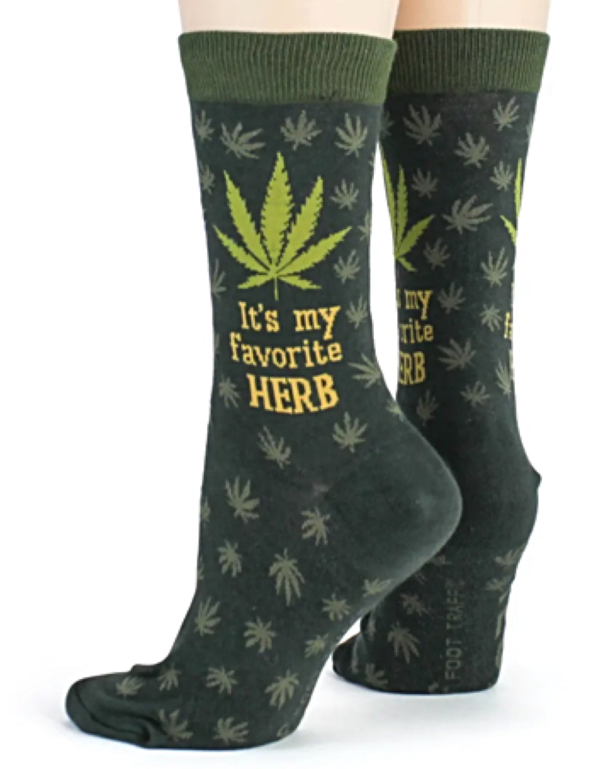 FOOT TRAFFIC Brand LadiesMARIJUANA 420 Socks - Novelty Socks for Less
