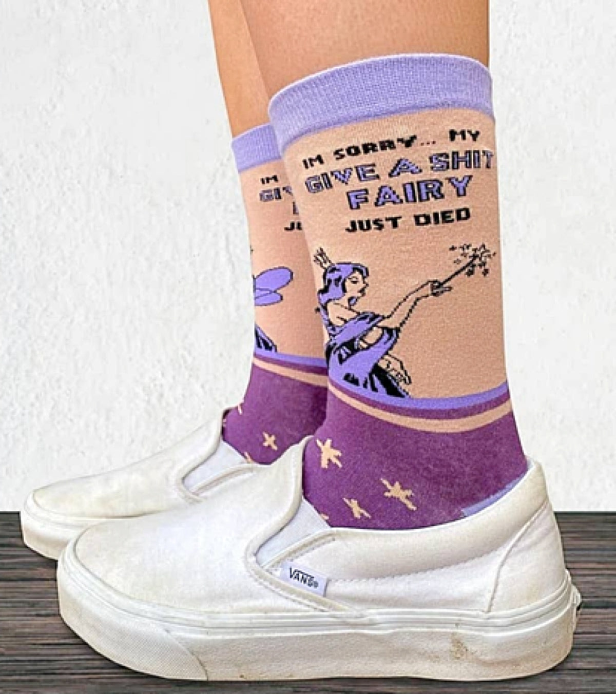 GROOVY THINGS BRAND LADIES ‘I’M SORRY MY GIVE A SHIT FAIRY JUST DIED’ SOCKS - Novelty Socks for Less