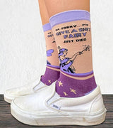 GROOVY THINGS BRAND LADIES ‘I’M SORRY MY GIVE A SHIT FAIRY JUST DIED’ SOCKS - Novelty Socks for Less