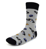 Parquet Brand Mens POLICE PATTERN/BADGES Socks - Novelty Socks for Less