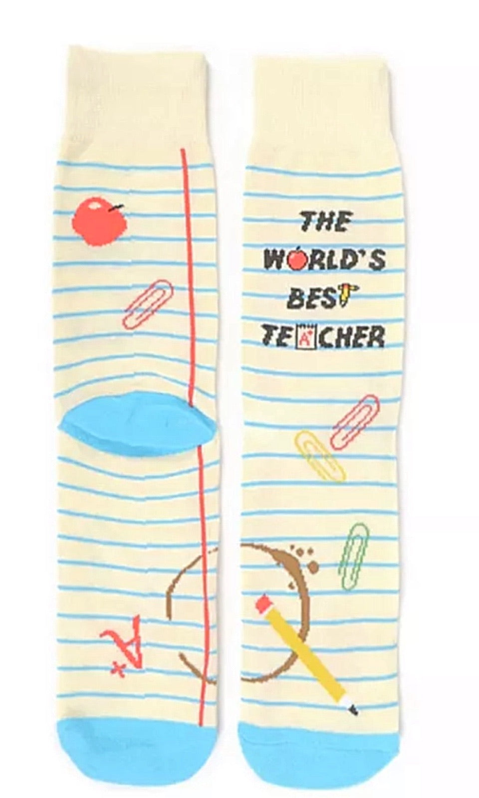 PARQUET Brand Men’s THE WORLD’S BEST TEACHER’ Socks - Novelty Socks for Less