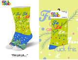 COOL SOCKS BRAND LADIES CHRISTMAS SOCKS ‘FA LA LA… FUCK THIS.’ - Novelty Socks for Less