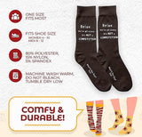 WHAT’D YOU SAY? Sox Brand Unisex ‘IF YOU MET MY FAMILY YOU WOULD UNDERSTAND’ Socks - Novelty Socks for Less