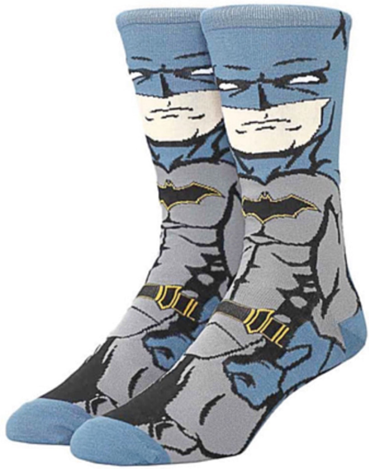 DC COMICS THE BATMAN Men’s 360 Crew Socks BIOWORLD Brand - Novelty Socks for Less