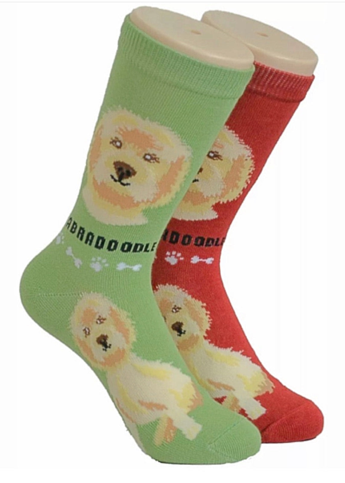 FOOZYS BRAND Ladies 2 Pair LABRADOODLE Socks - Novelty Socks for Less