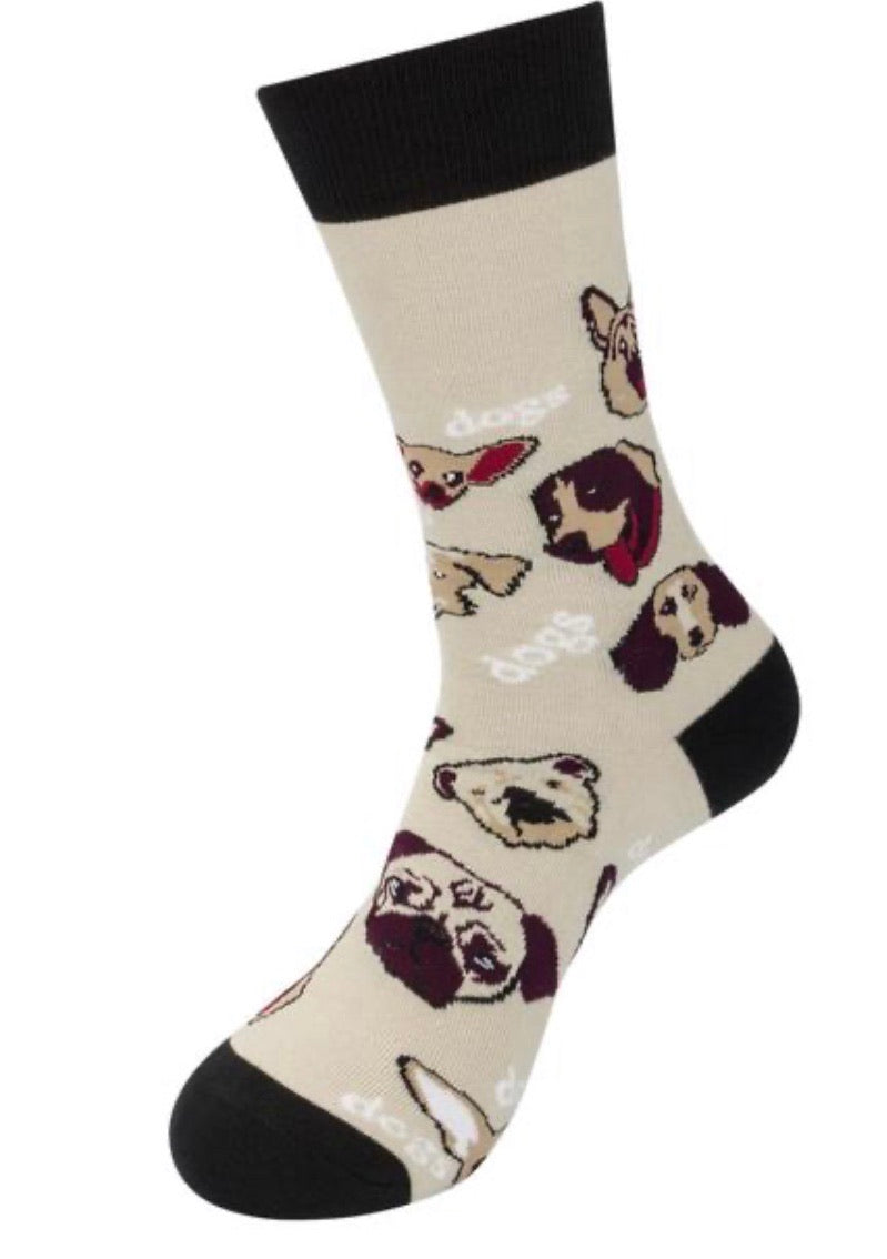 FUNATIC BRAND DOGS, DOGS, DOGS Socks - Novelty Socks for Less