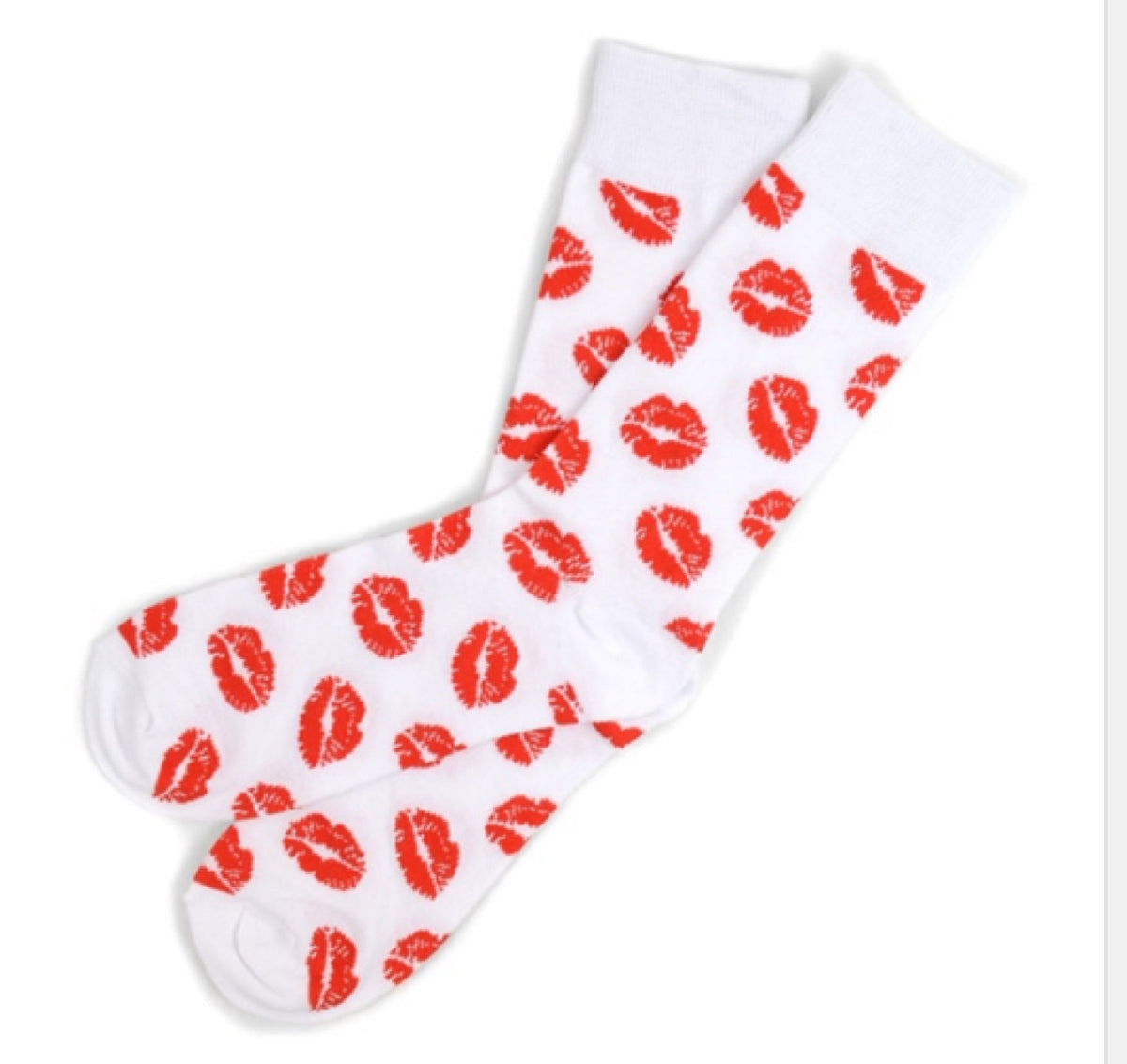 PARQUET BRAND Mens RED SEXY LIPS, KISSES Socks VALENTINE'S DAY (CHOOSE COLOR) - Novelty Socks for Less