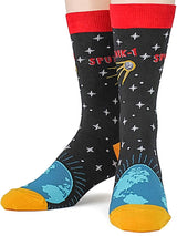 FOOT TRAFFIC Brand Mens SPUTNIK-1 Socks - Novelty Socks for Less