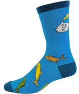 CRAZY DOG Brand Men’s FISHING Socks ‘I'M SO GOOD WITH MY ROD I MAKE FISH COME’ - Novelty Socks for Less