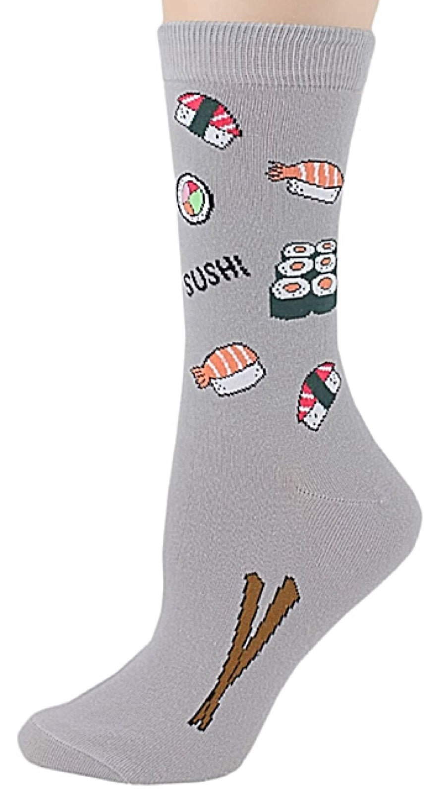FOOT TRAFFIC BRAND LADIES SUSHI SOCKS - Novelty Socks for Less